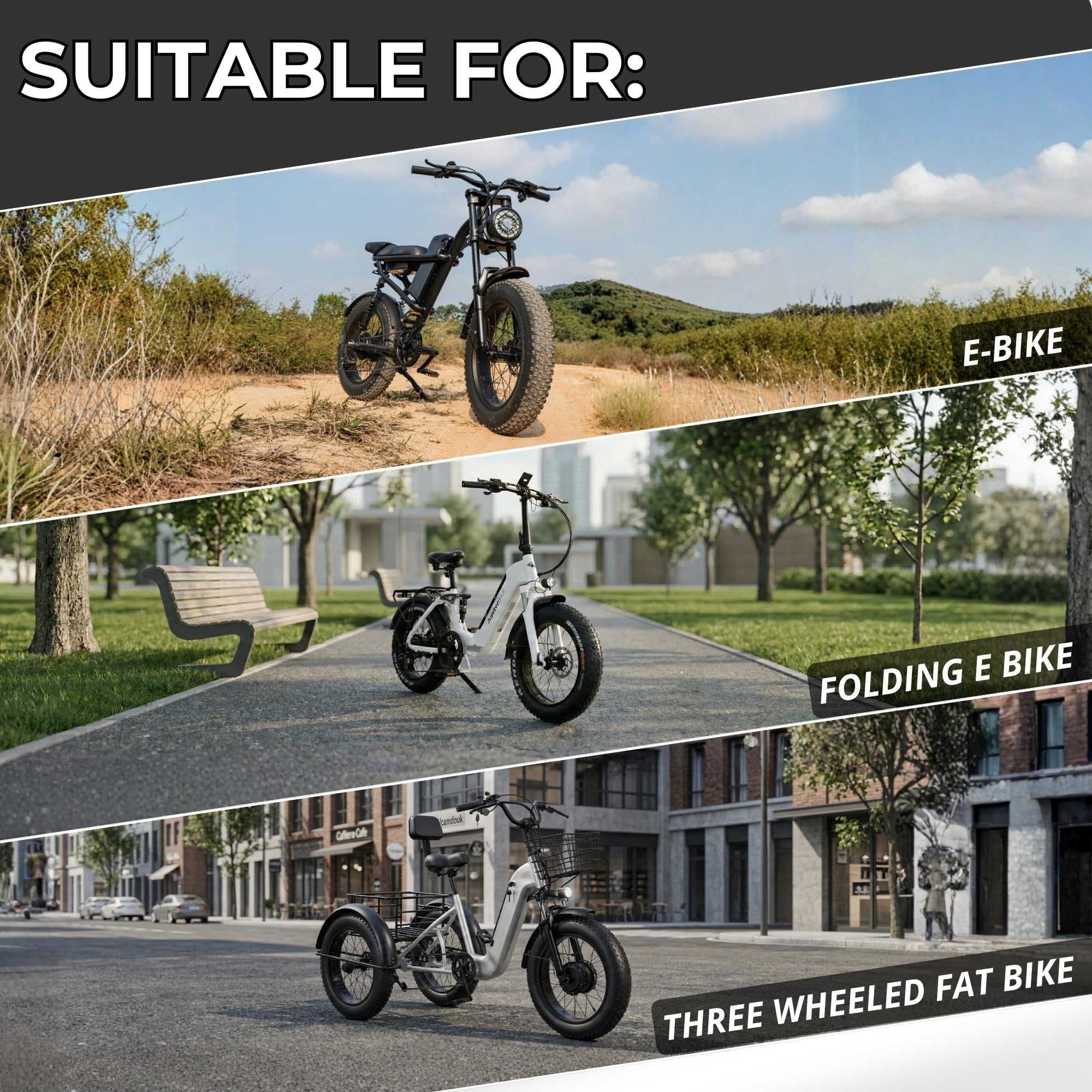 SENQI Fatbike Stuur | Aluminium Riser Bar | 31,8 mm x 610 mm - Fatbike