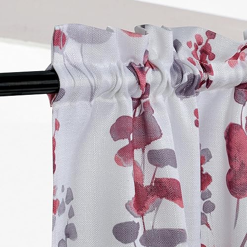 Miniatura 4 de Regal Home Collections Juego de cortinas de cocina y cenefa para ventana, 54 x 36 pulgadas, bolsillo para barra de café y cenefas de cortina para