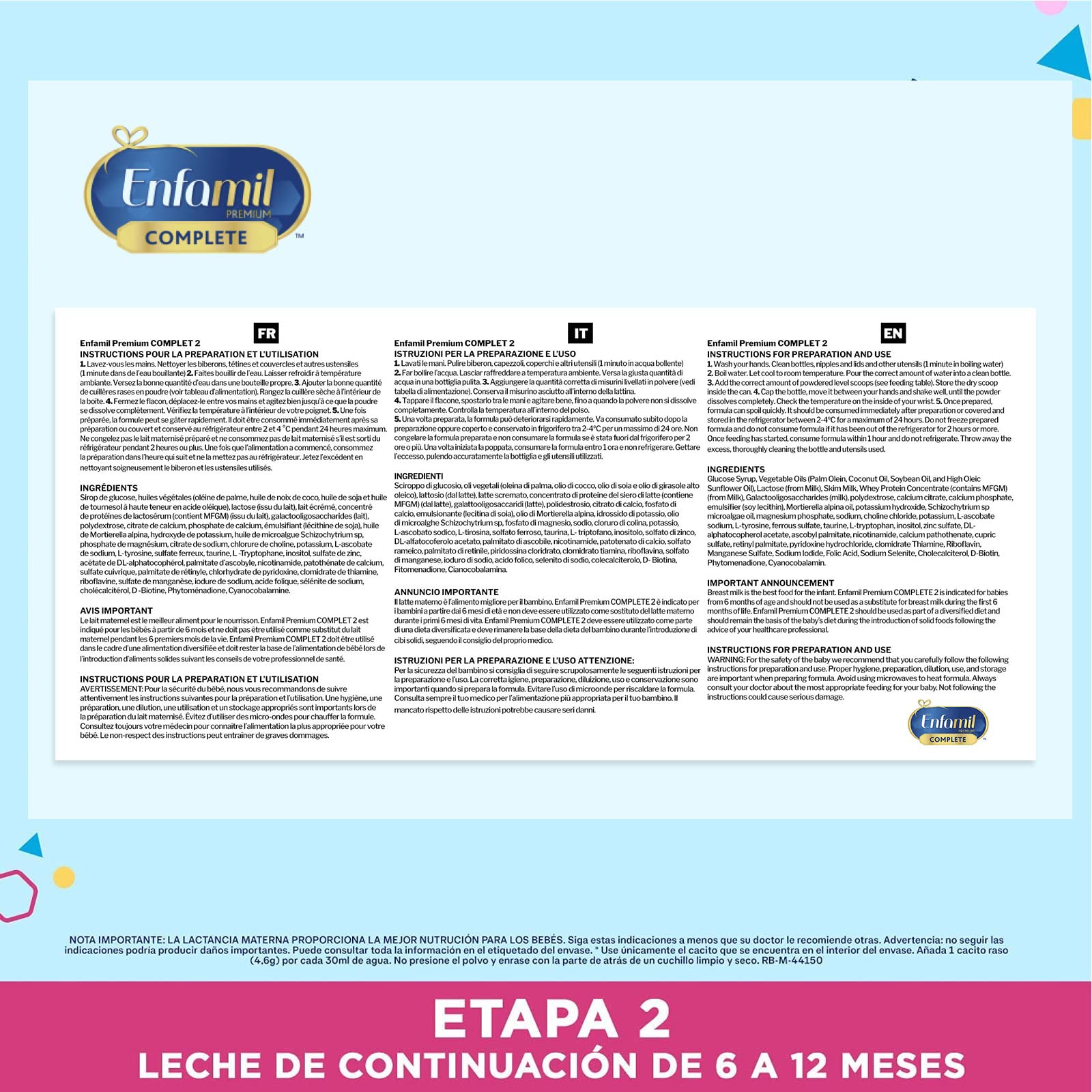 Enfamil Premium Complete 2 - Leche Infantil De Continuación Para Lactantes Bebés De 6 A 12 Meses - 800 g — view 9