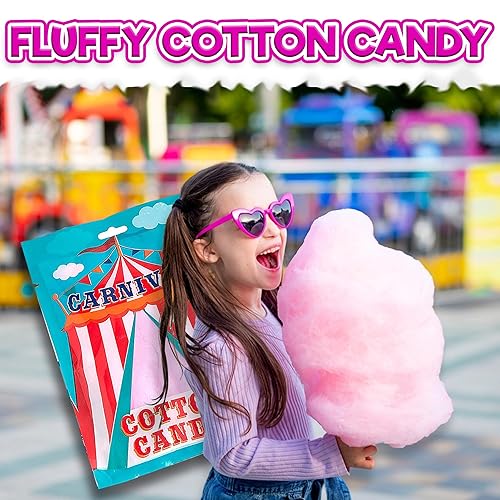 Miniatura 7 de Caramelo de algodón sirena (envueltos individualmente) de sandía, piña, arándano -