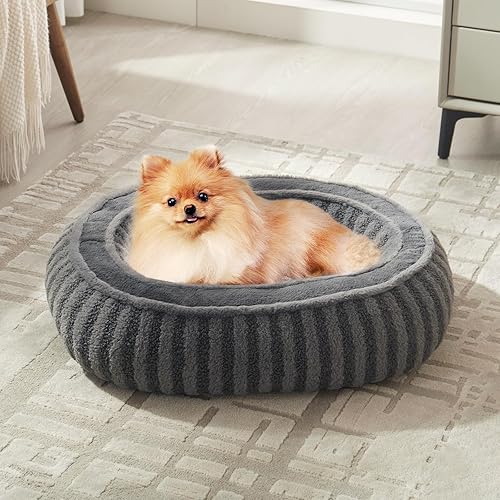 Miniatura 7 de Camas pequeñas para perros pequeños, camas lavables para gatos de interior con parte inferior antideslizante, cama suave de apoyo para mascotas para
