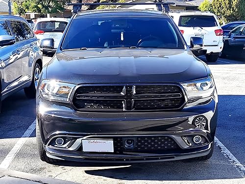 Miniatura 8 de iJDMTOY Kit de reubicación de placa de matrícula sin taladro para rejilla delantera, compatible con Challenger Charger Durango Grand Cherokee con