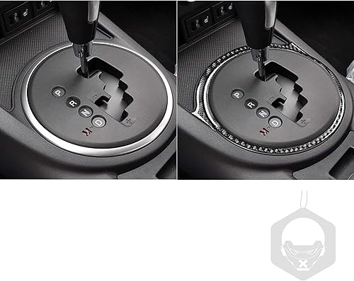 Miniatura 4 de Calcomanía de fibra de carbono real para consola central, cambio de marchas, marco de círculo externo, accesorios para el interior del automóvil,