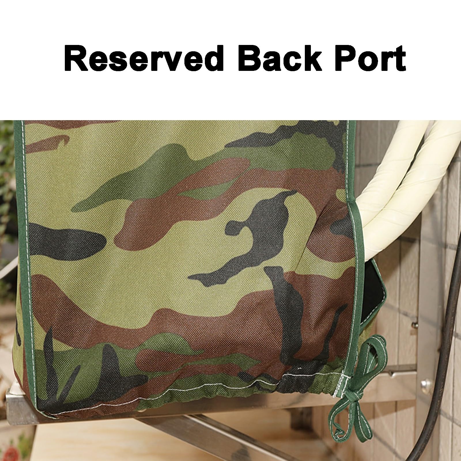 Funda Aire Acondicionado Exterior, Color Camuflaje Cubierta Aire Acondicionado Exterior para Equipos Externos, Tela Impermeable y Resistente al Viento(Gray,100x80x43cm/39x32x17in)