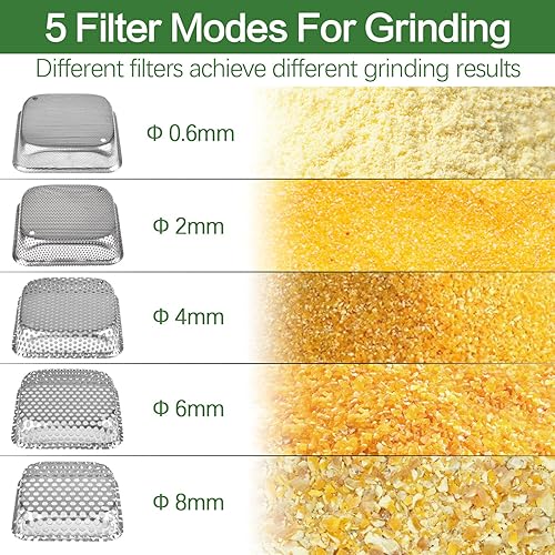 Miniatura 2 de Molinillo eléctrico de granos, molinillo de grano de harina, molinillo eléctrico ampliamente utilizado en casa para alimentación de trigo y maíz