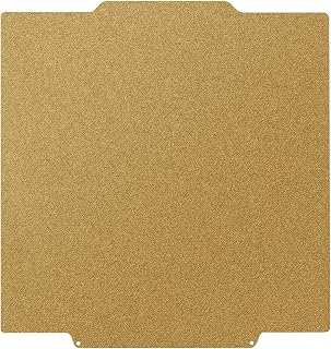 Double Sided PEI Sheet Build Plate for FLASHFORGE Creator 5 Pro | Spring Steel Platform, Textured Surface, High Adhesion, Glue-Free Printing, Gold