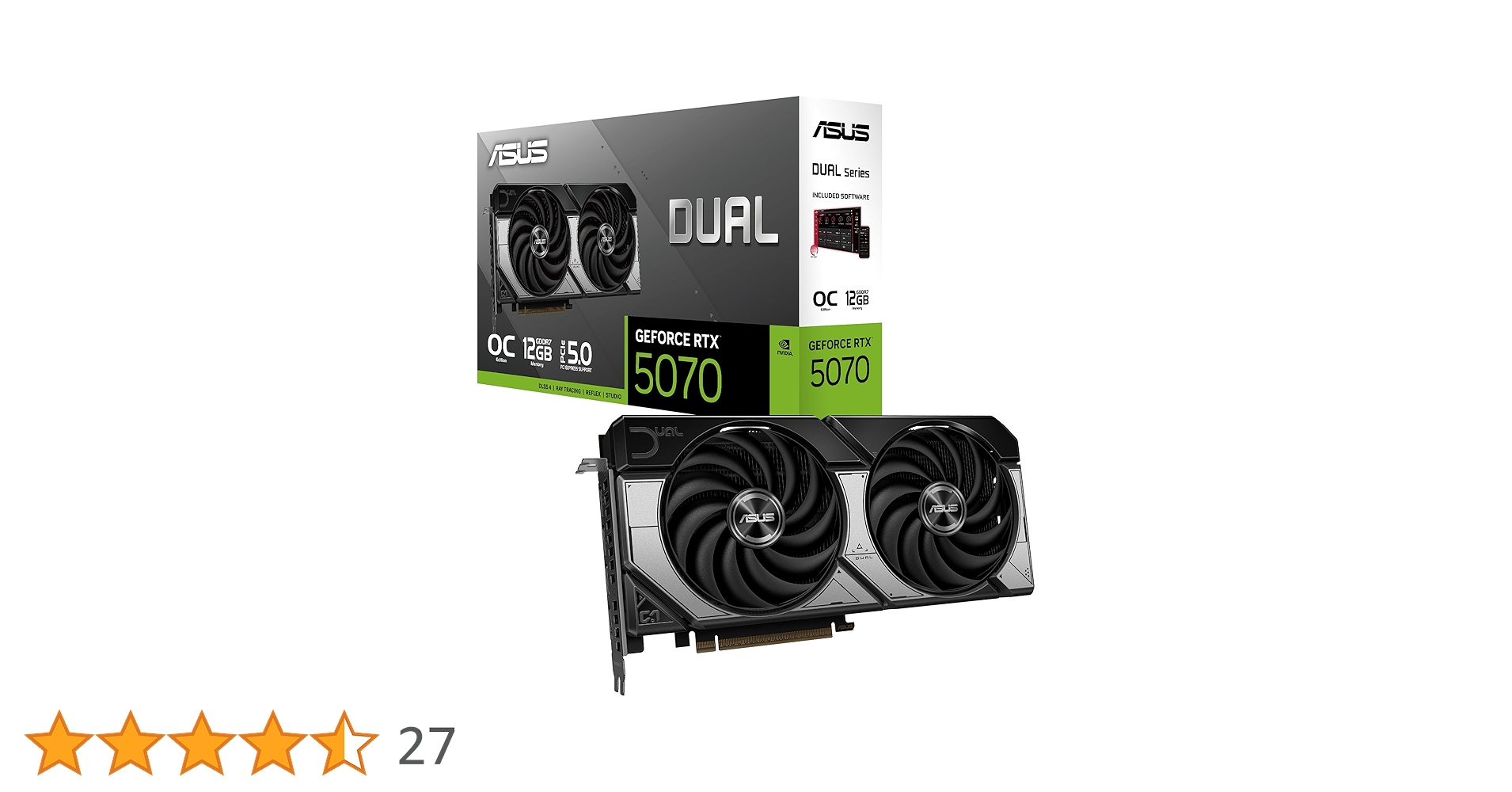 グラフィックボード・グラボ・ビデオカード ASUS GEFORCE RTX 5070 12GB OC Amazon | ASUS ROG Strix GeForce RTX 5070 12GB GDDR7 OC
