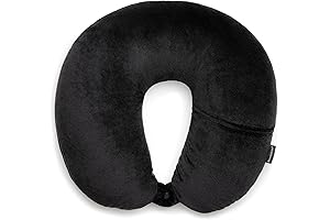 Brookstone Microbead Travel Neck Pillow