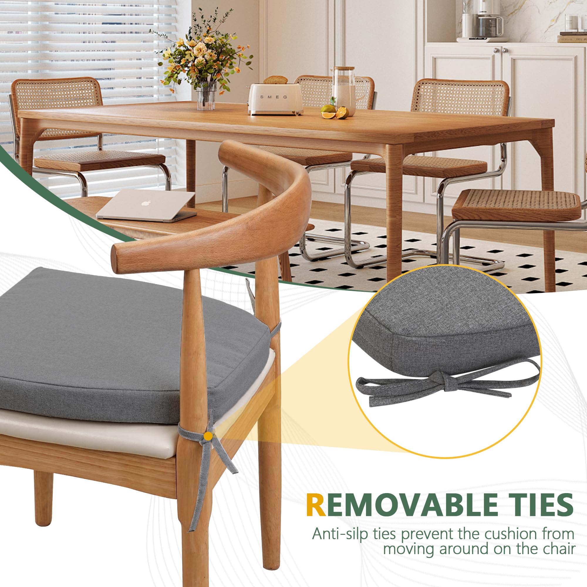 Naga Bahna Chair Cushions for Dining Chairs - Thickened 2