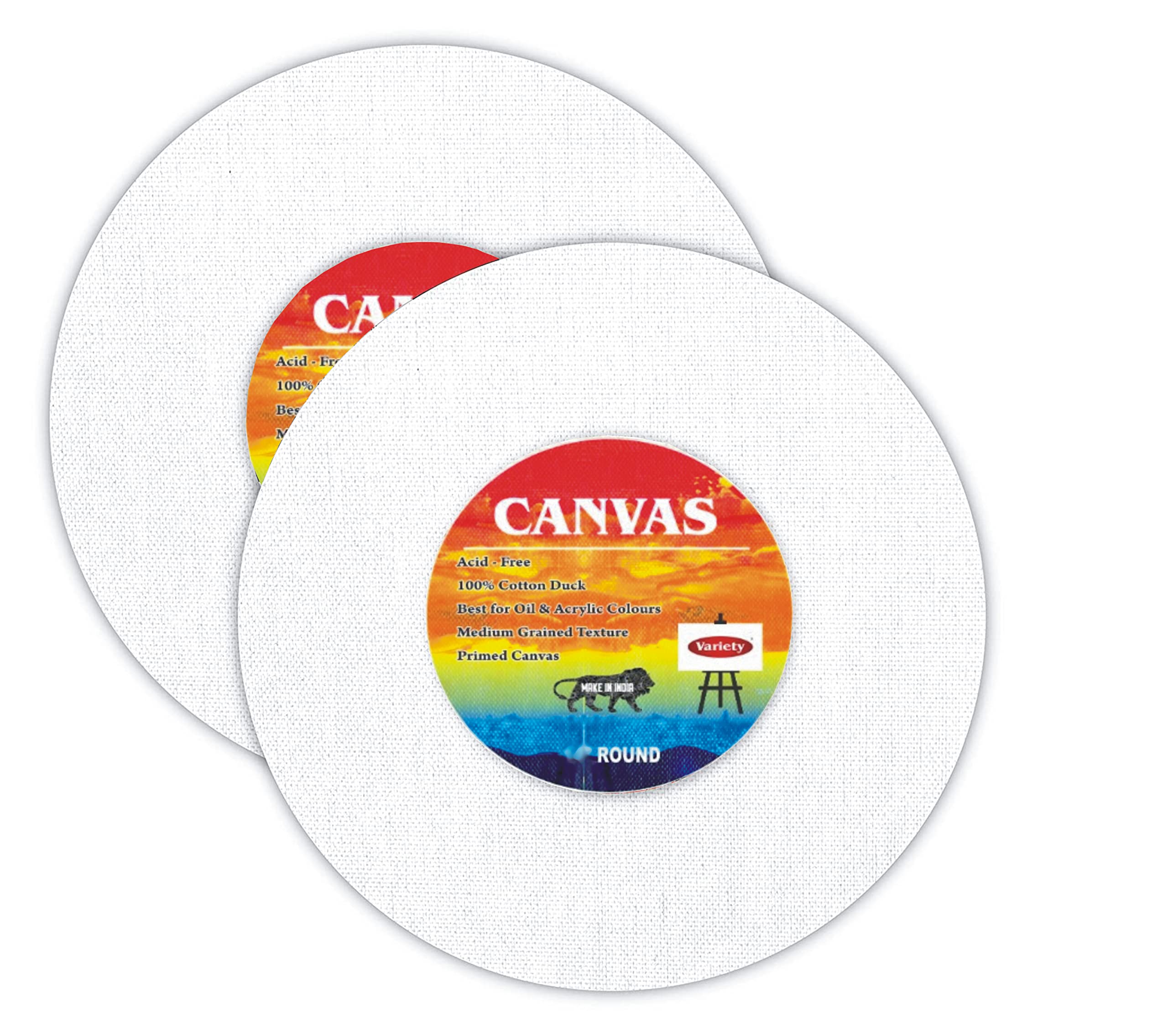 Variety Canvas Round Panels - Artist Grade -6