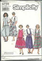 Simplicidade 9738U Padrao de costura sem jumpers e tops tamanho 16-24
