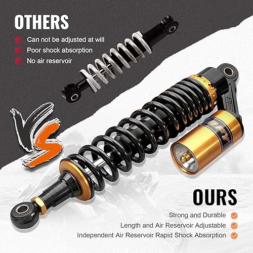 Miniatura 10 de Newsmarts - Amortiguador de aire para motocicleta (2 unidades)