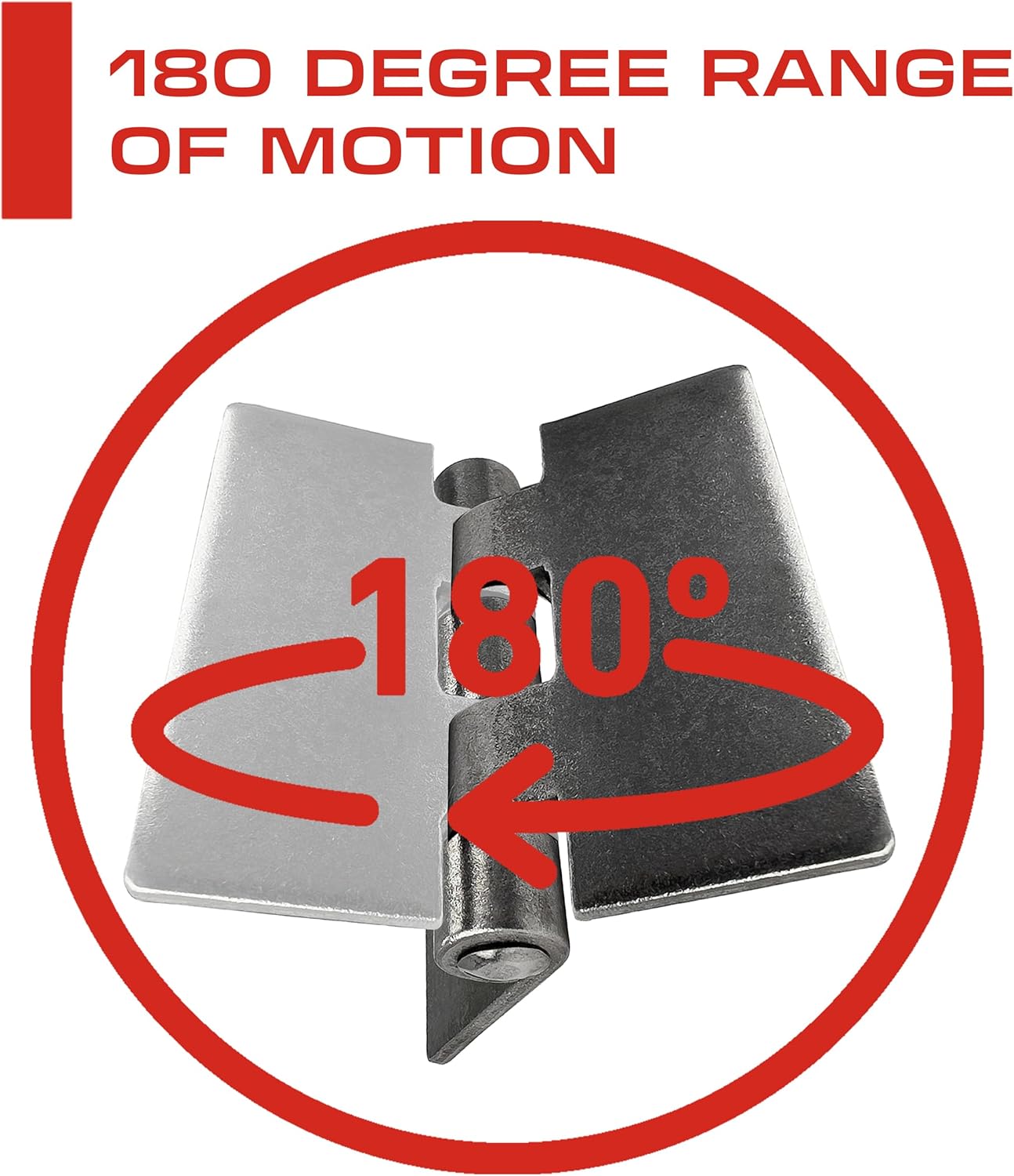 3' Heavy Duty Weldable Hinges Book Hinge Weld On Hinges - Steel Butt Hinge - Weld On Butterfly Hinges for Heavy Gates & Doors