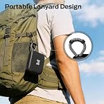 Monster S520 Portable Speaker, IPX7 Waterproof Speaker Bluetooth Wireless, Bluetooth 6.0 Small Bluetooth Speaker, 12 Hours Battery Life, TWS Pair for Outdoors/Beach/Home/Travel, Black