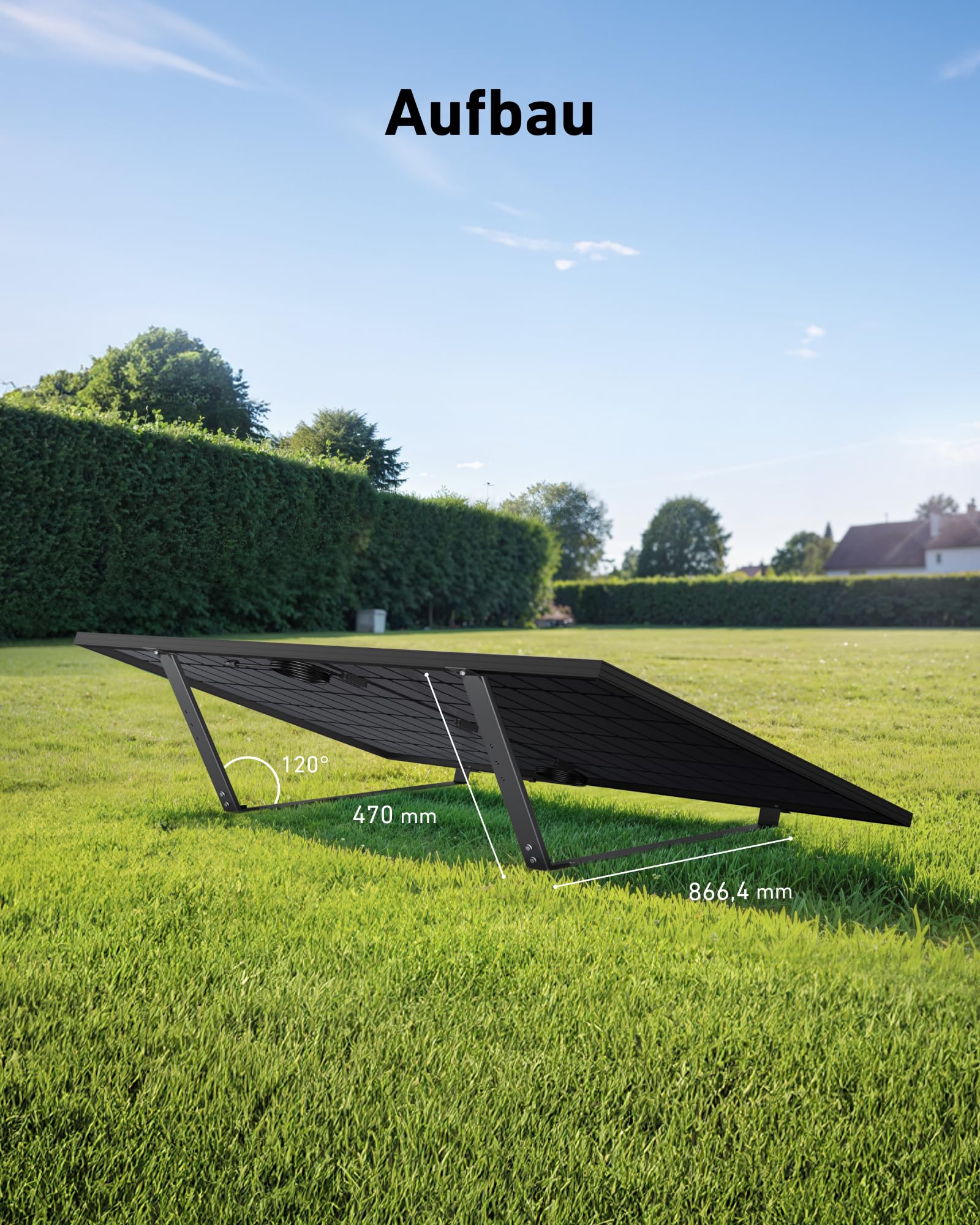 Anker SOLIX Solarmodulhalterung für Flachdach und Garten (2er-Pack)
