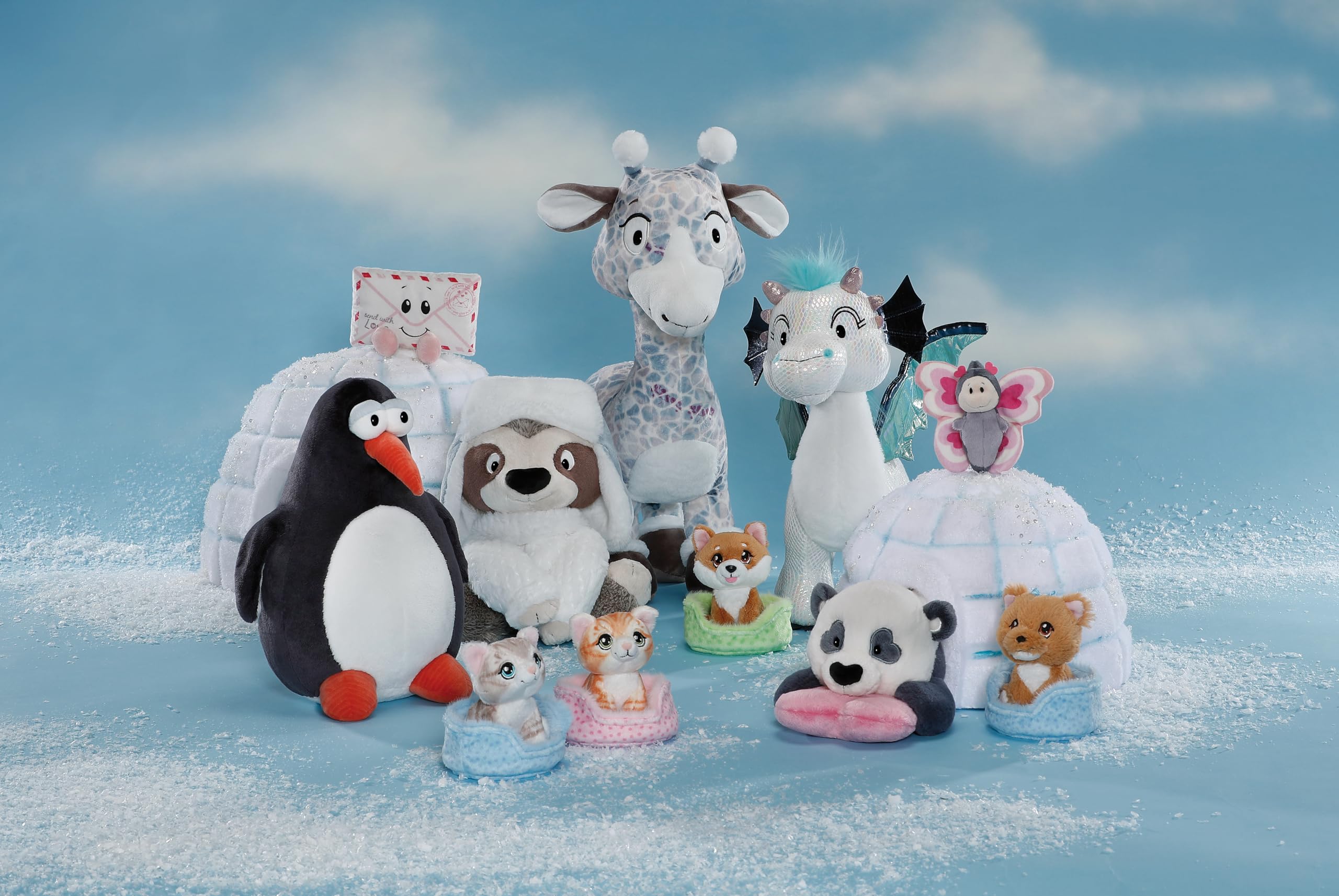 NICI Jorge Thunder Pinguino di peluche, morbido e tenero pupazzo per coccole e giochi, per adulti e bambini, 40 cm, grigio – 62431