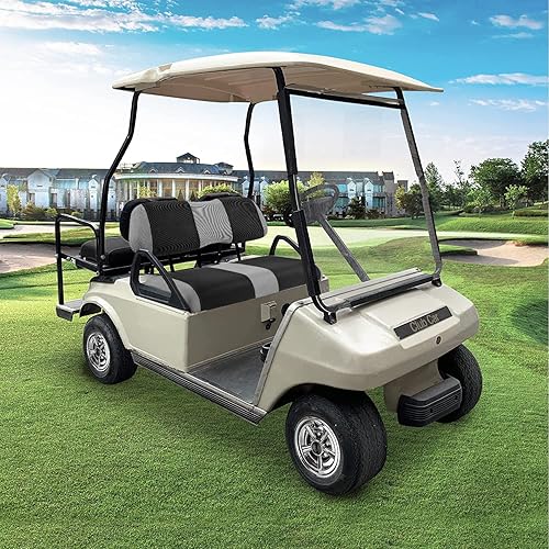 Miniatura 52 de Juego de fundas de asiento de carrito de golf, fundas para asientos delanteros de carrito de golf, ajuste para Club Car Precedent OEM, cojín
