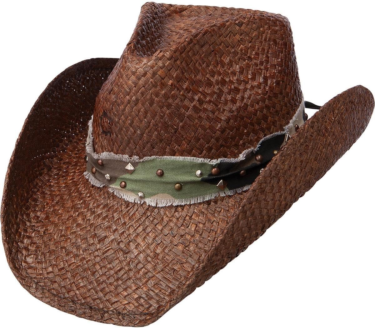 Charlie 1 Horse Men's Hard To Handle Straw Cowboy Hat Brown Small