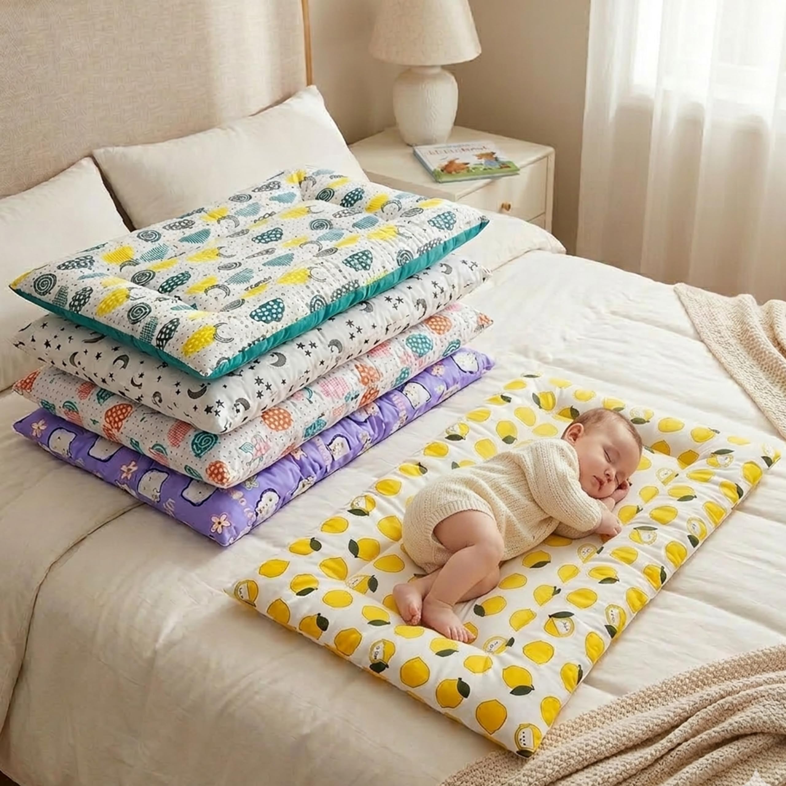 Infantbond New Born Baby Cotton Baby Bed | Godari | Toddlers Bed | Baby Bedding |Baby Mattress | Cradle Bed | Multi-Color | Pack of 5 (0-8 Months)(SPRIAL)-picture-32
