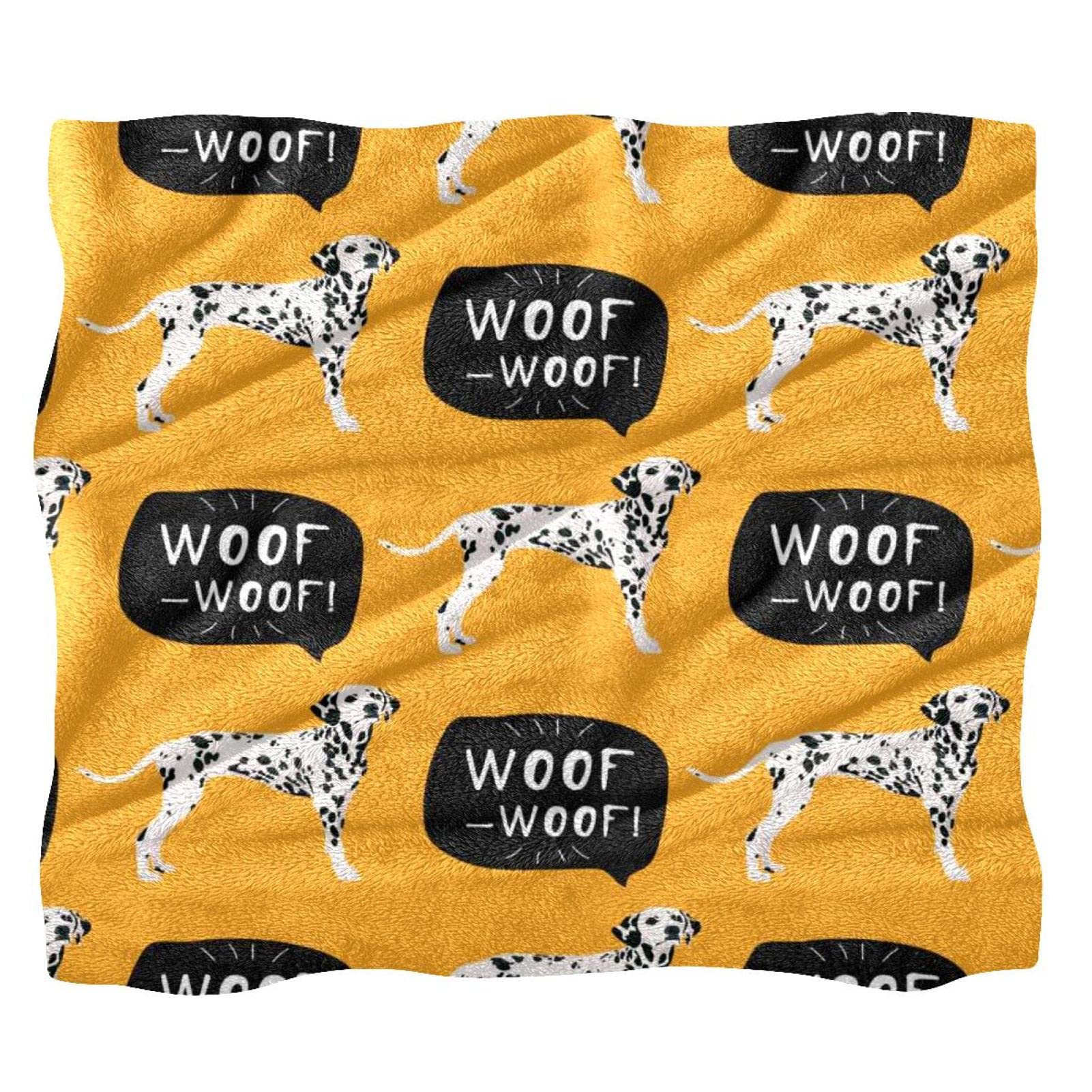 Couverture en peluche Dalmatien microfibre chaude