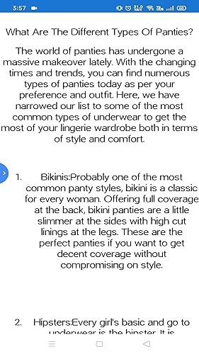 Different Types Of Panties