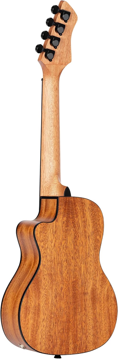 Ortega Guitars, 4-String Horizon Series Revese Headstock Concert Acoustic-Electric Ukulele, Right, Natural (RUHZ-CE-MM)