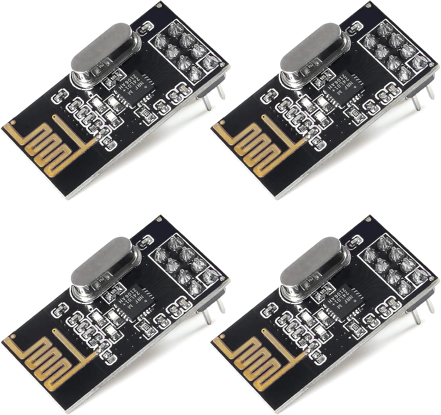 AOICRIE 4pcs NRF24L01+ 2.4G Wireless Transceiver Module Wireless