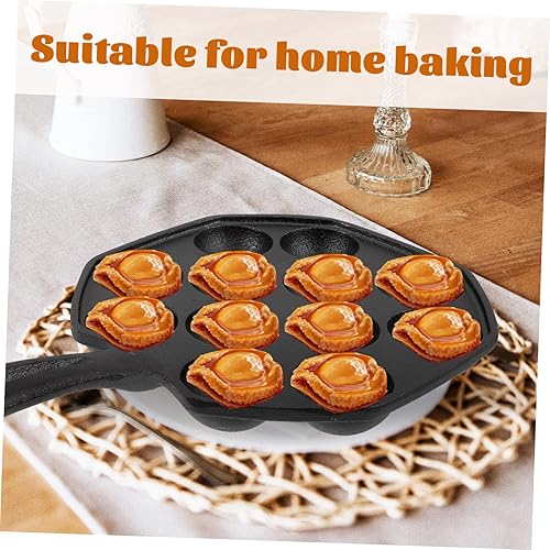 Miniatura 6 de Hemoton Escargot - Plato de hierro para hornear y caracol para ostras y parrillas, utensilios de cocina resistentes para uso doméstico y