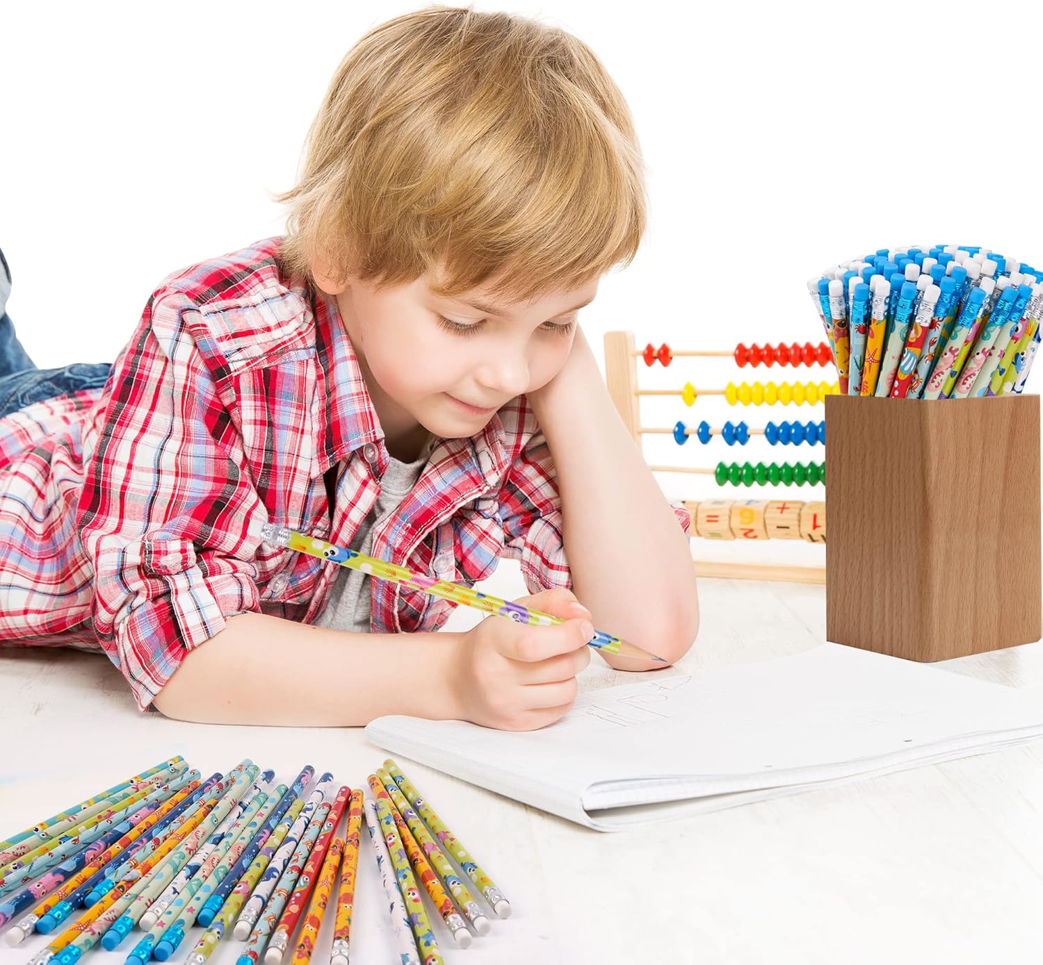 Kolewo4ever 200 Pieces Under The Sea Pencils Ocean Pencil Wood Pencil Oceam Element Sea Themed Pencils for Teachers Classrooms Reward School,Learning Activities