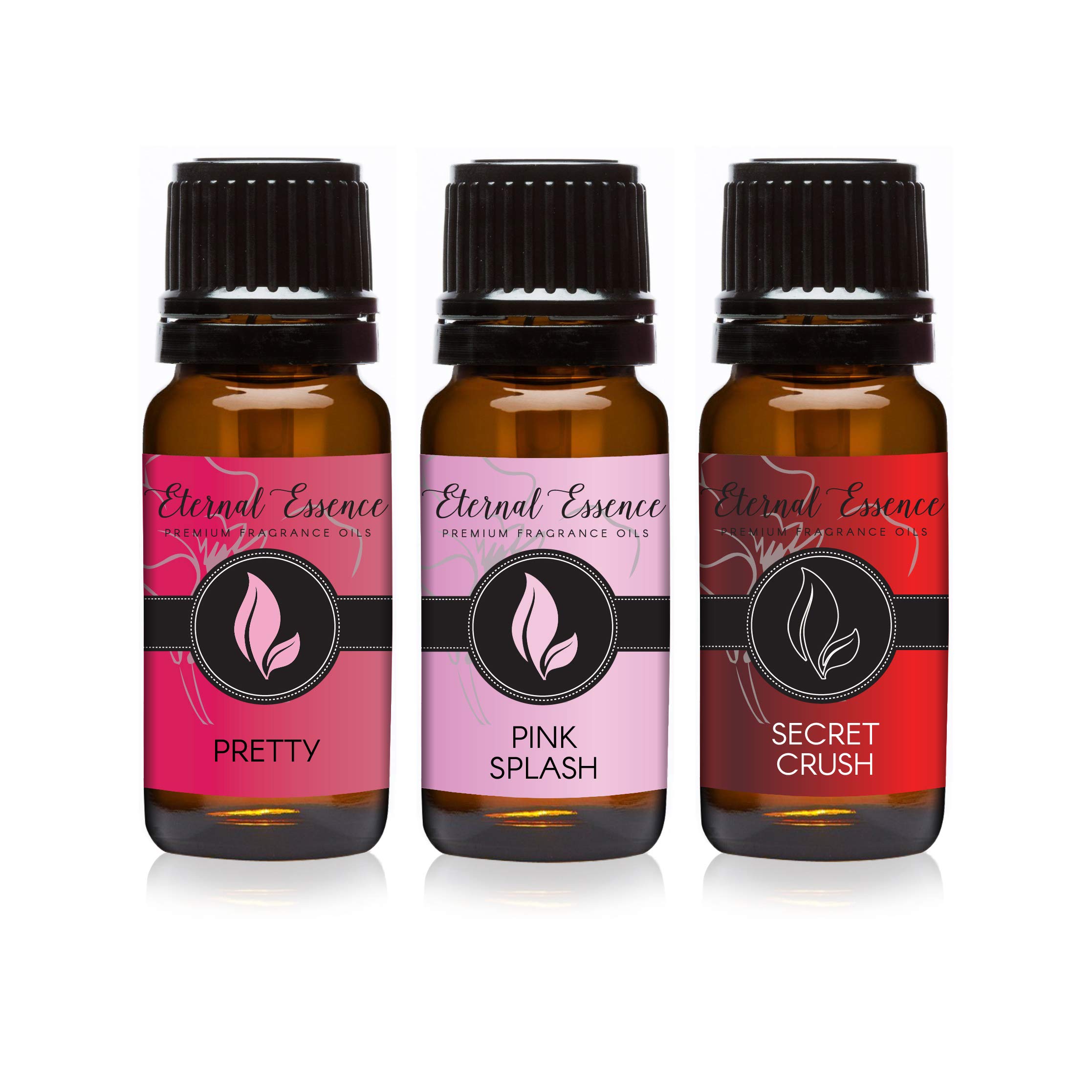 Eternal Essence Oils - Trio (3) - Pretty, Pink Splash &amp; Secret Crush - Premium Fragrance Oil - 10ML