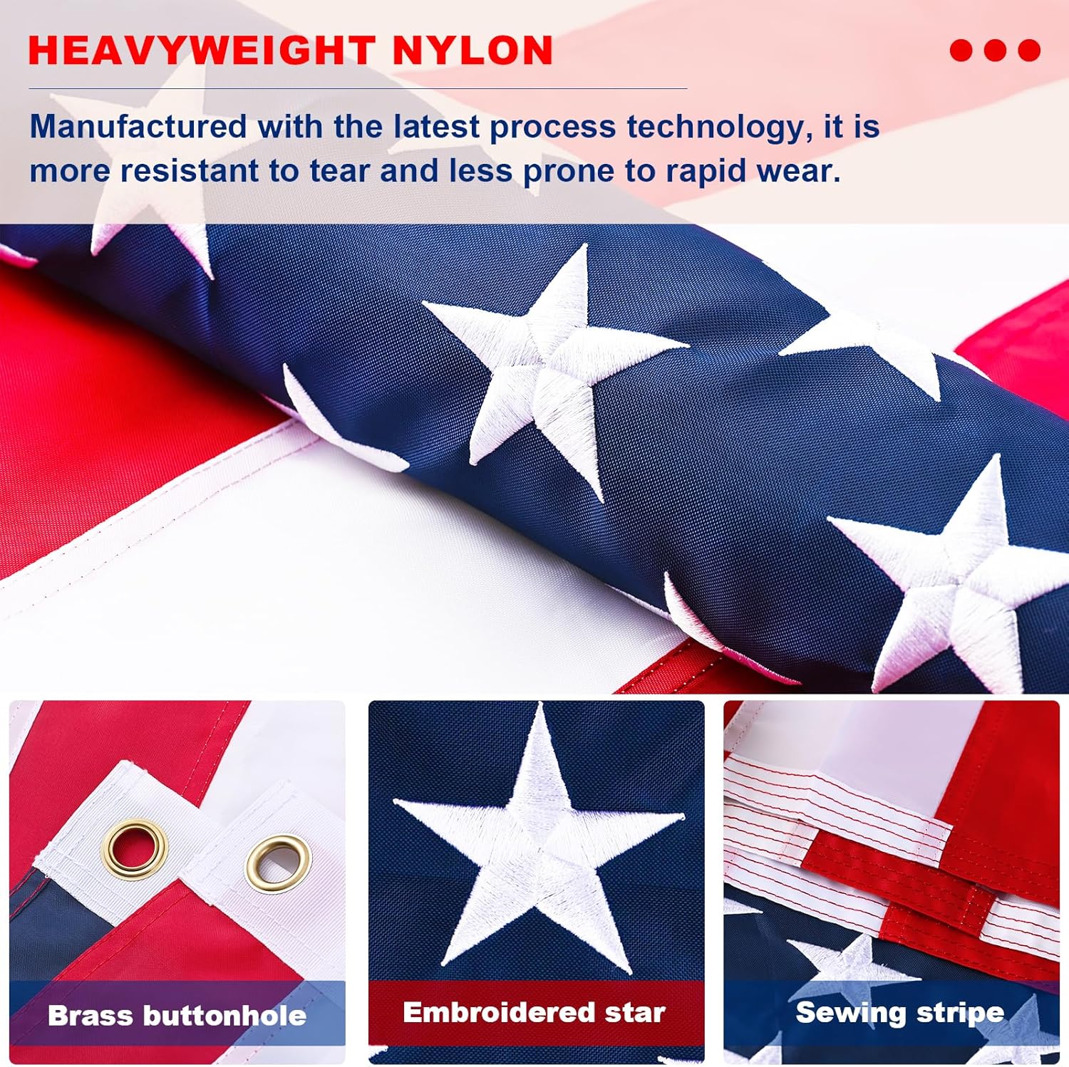 Heavy weight American flag