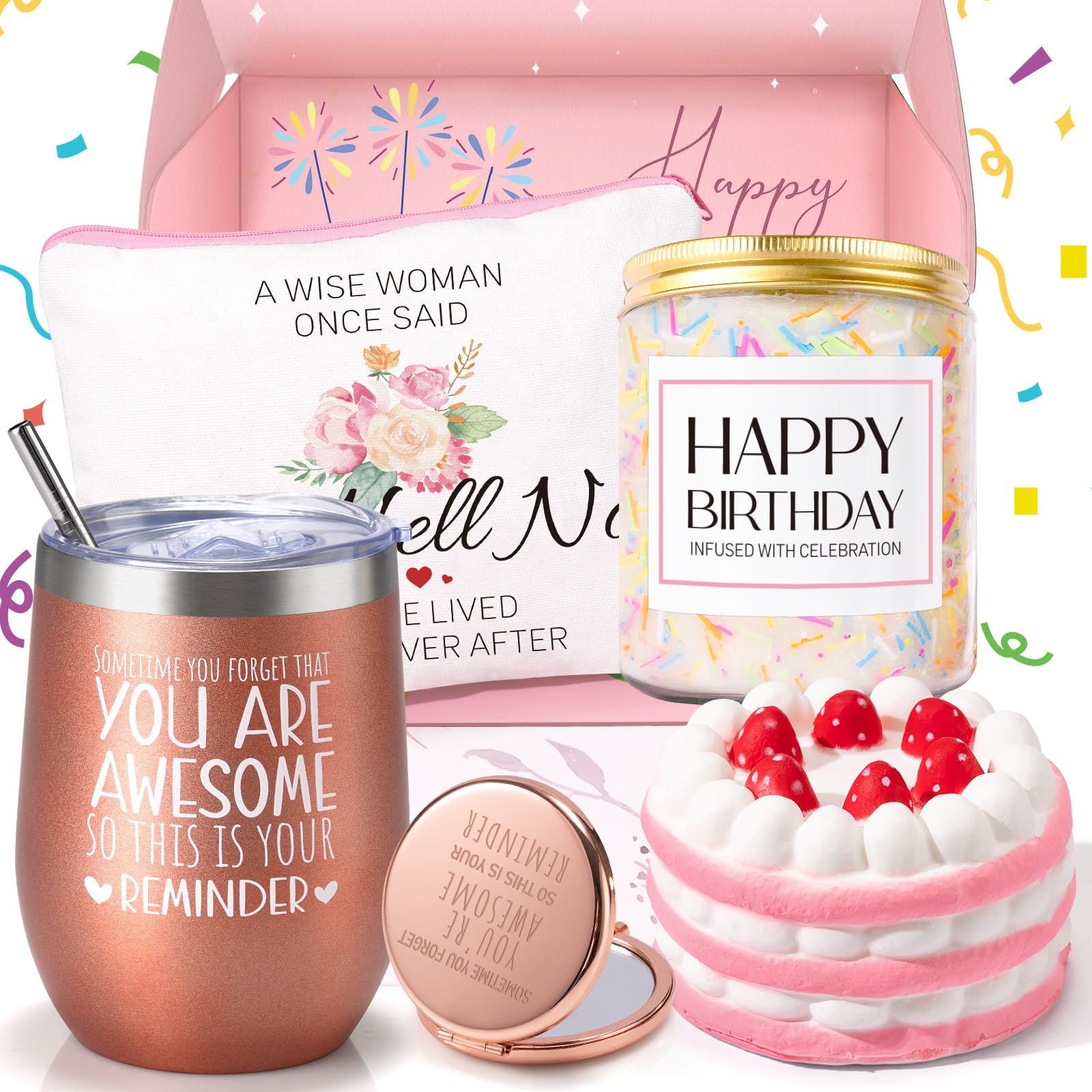 Cadeau d'anniversaire pour femme et collègue avec coffret de luxe