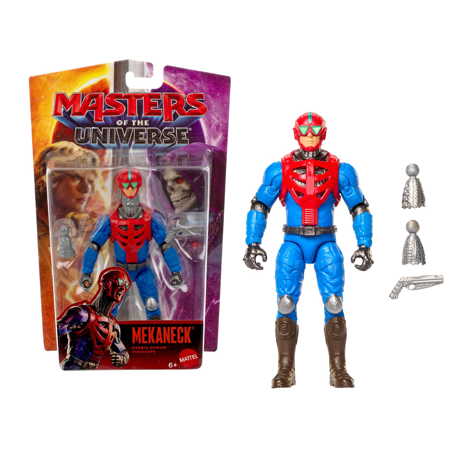 ​Masters of the Universe 2026 Movie Mekaneck 5.5 Inch Action Figure, Heroic Human Periscope Toy, Content Inspired 14 Movable Joints & Blaster, JKH94