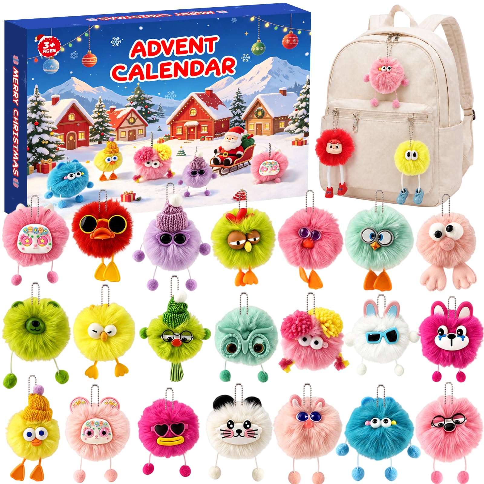 Amazon.com: Plush Keychain Advent Calendar 2026 – 24 Days