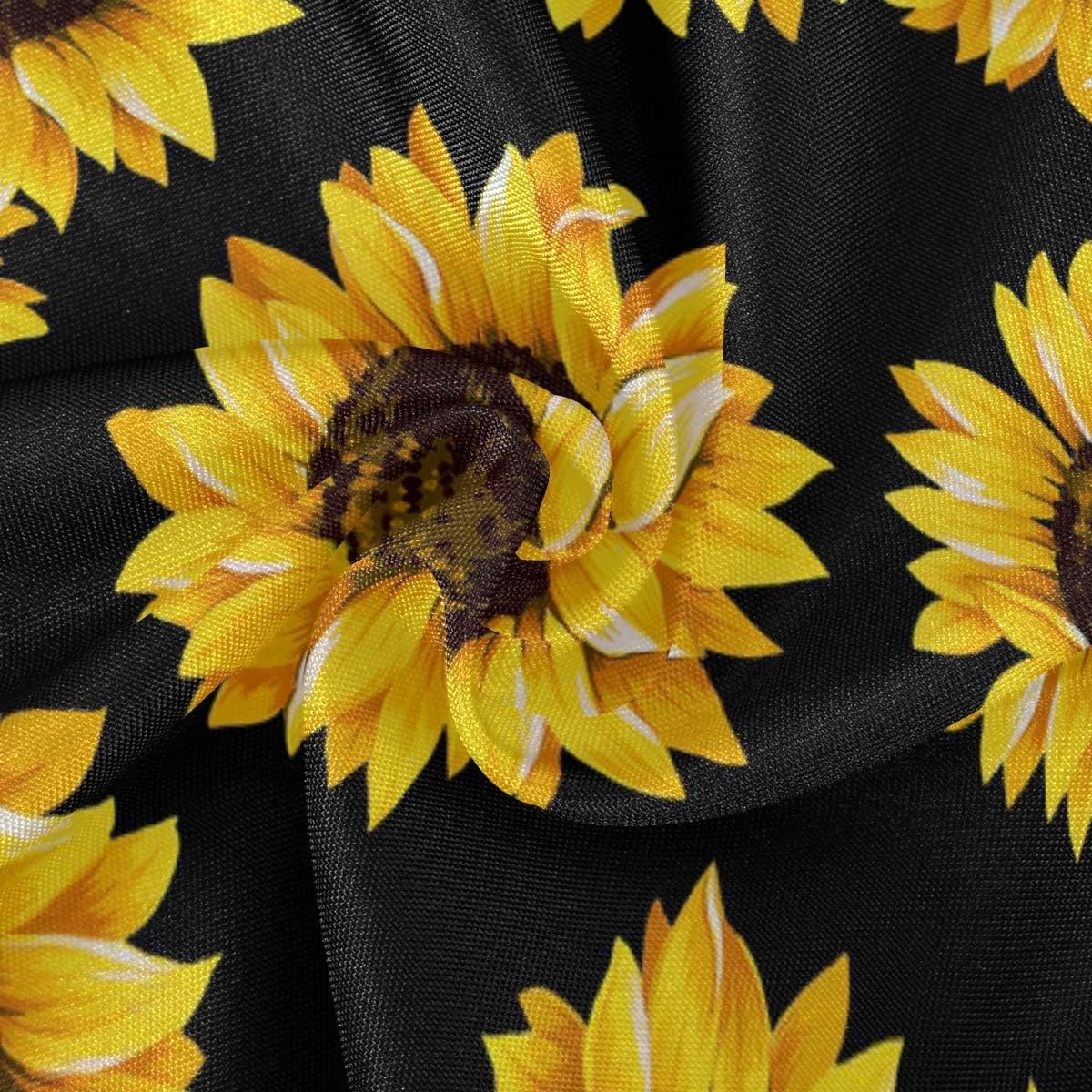 Up To 40% OFF Baofu Sunflower Round Tablecloth Polyester Circular Beautiful Table Cloth Water Resistant Spill Proof Large Colorful Vintage Table Cover for Dining Kitchen Party 60inch
