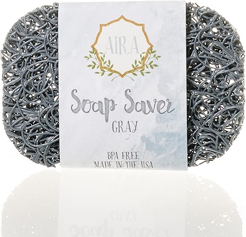 Miniatura 38 de Aira Jabonera - Jabonera y Soporte - Soporte para Ducha y Baño sin BPA - Drena el Agua, Circula el Aire, Extiende la Vida del Jabón - Fácil de Pez