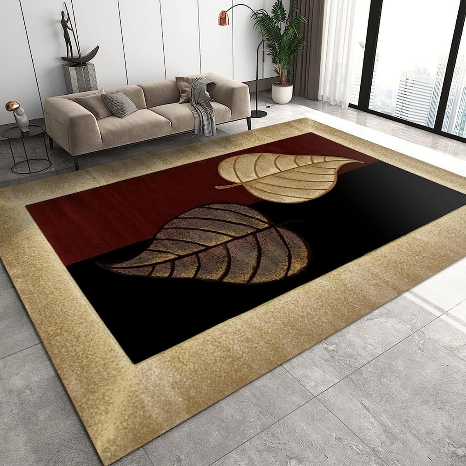Tapis de salon 3D anti-bruit et isolant pour chambre d'enfant et coin table basse 180x280