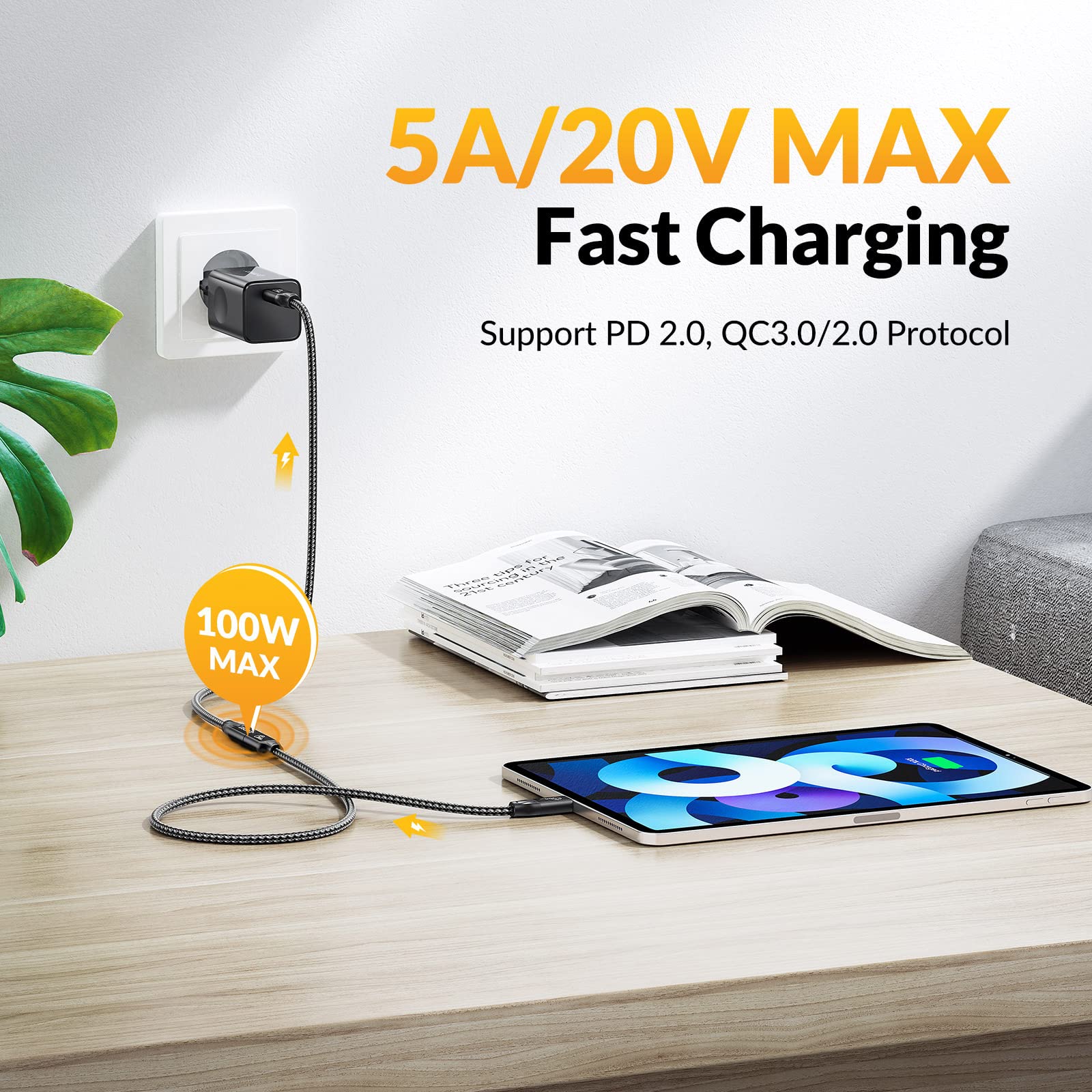 Cavo di prolunga USB C da 20 Gbps, cavo di prolunga iDsonix USB C Supporto 4k
