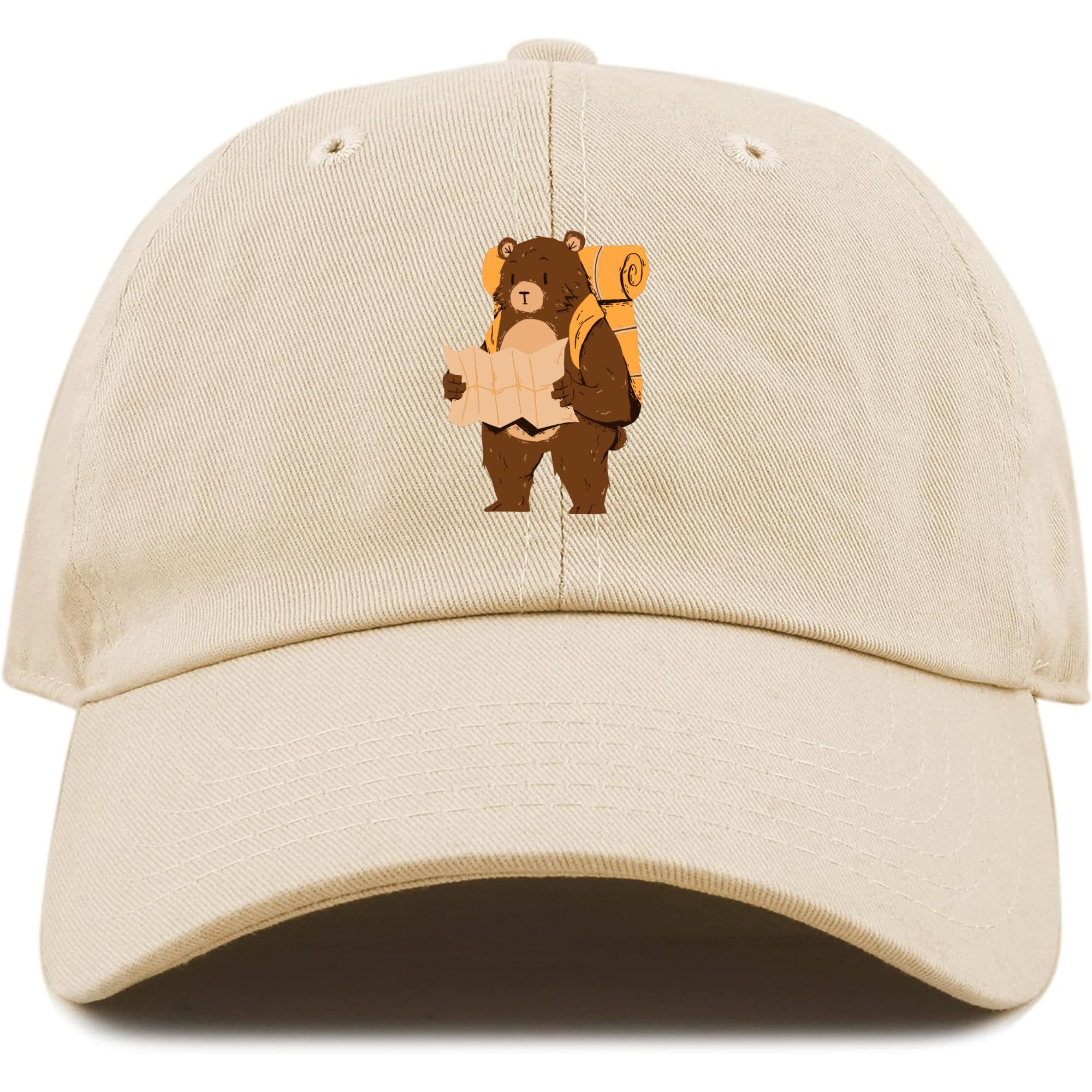 zipper-g Printed Caps Stylish Cotton Baseball Cap for Men and Women Fashionable Headwear with Adjustable Buckle Free Size (Bear)-picture-15