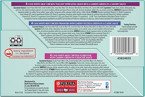 Miniatura 9 de Purina Fancy Feast - Paquete variado de comida húmeda para gatos, colección Medleys de carne blanca de pollo en salsa, (paquete de 12), latas de 3