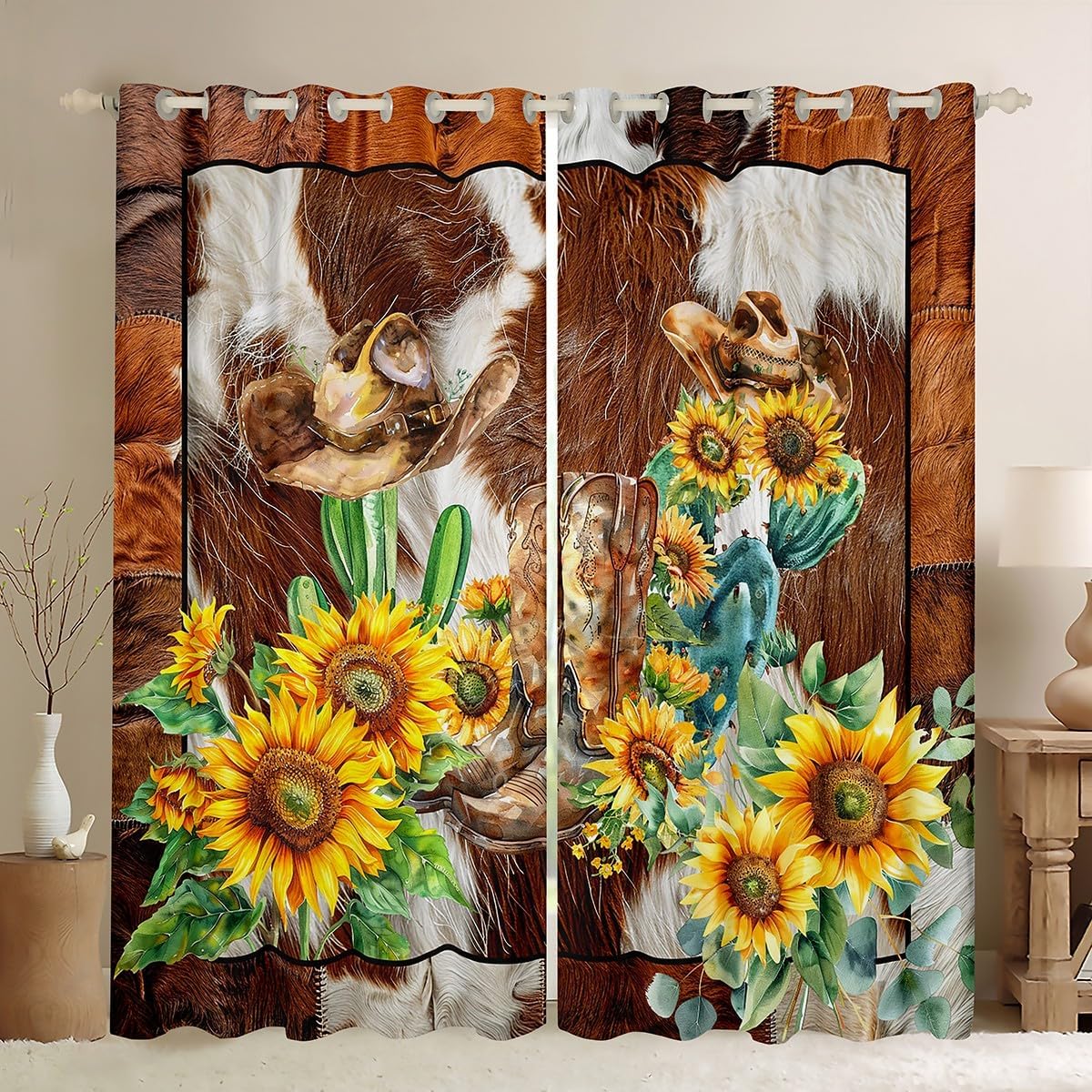 International Chess Kids Blackout Curtain Chess Games Window Drapes for Boys Teens Adults Room Decor, Black and White Grid Window Treatments, Grommet Top 2 Panel Set Bedroom Curtains, 42Wx84L inch