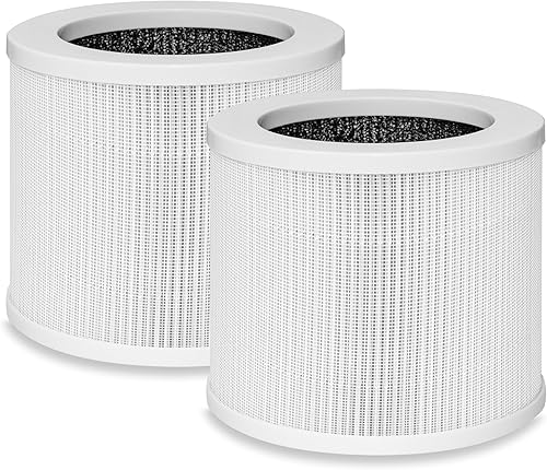 Paquete de 2 filtros de repuesto A1, compatibles con purificador de aire VEWIOR HQSC-50, HQKJ-80, AMEEU AP01W, KOIOS HQKJ-50 y Tailulu PUR0003