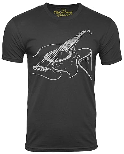 Think Out Loud Apparel Guitar T Shirt Cool Musician Tee