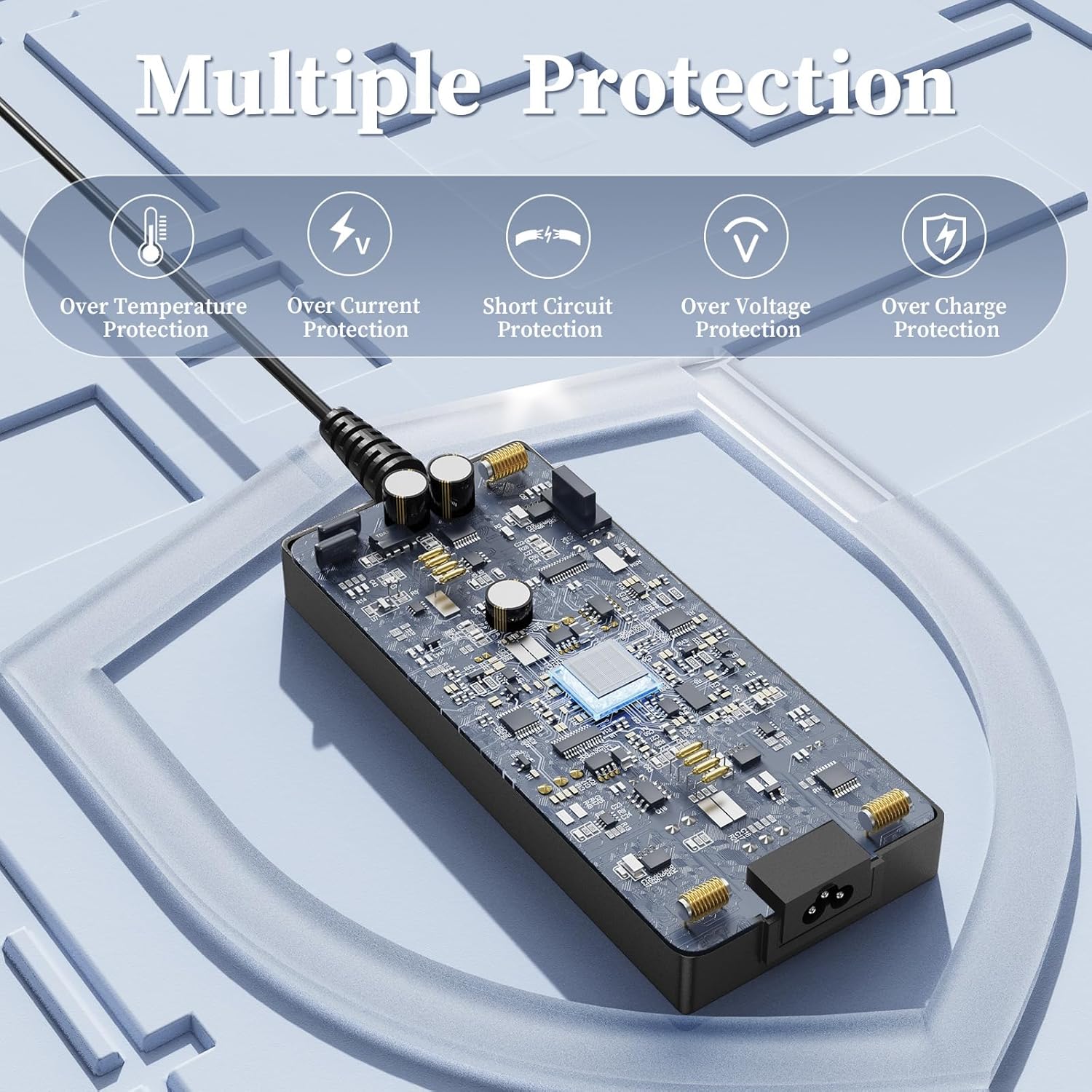 Power Cord for Fanatec Charger Replacement for Fanatec Boost Kit 180 (8NM) CSL DD/GT (Gran Turismo) DD Pro Power Supply for Endor6200-2400750P Endor6200-2400750-15C01 AC Adapter Cord 8FT