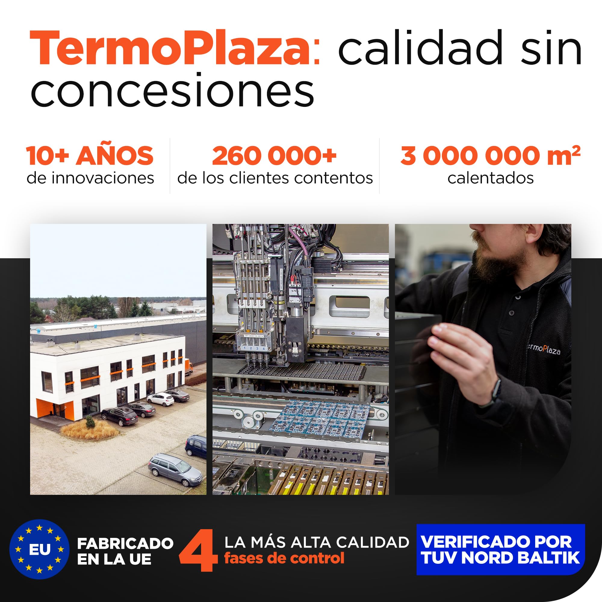 Termoplaza Radiador Electrico WiFi Bajo Consumo 1100 Vatios hasta 28m2 | Infrarrojo Calefaccion - Convector Electrico Bajo Consumo - Calefactor Bajo Consumo Electricos Paneles Calefactores Pared