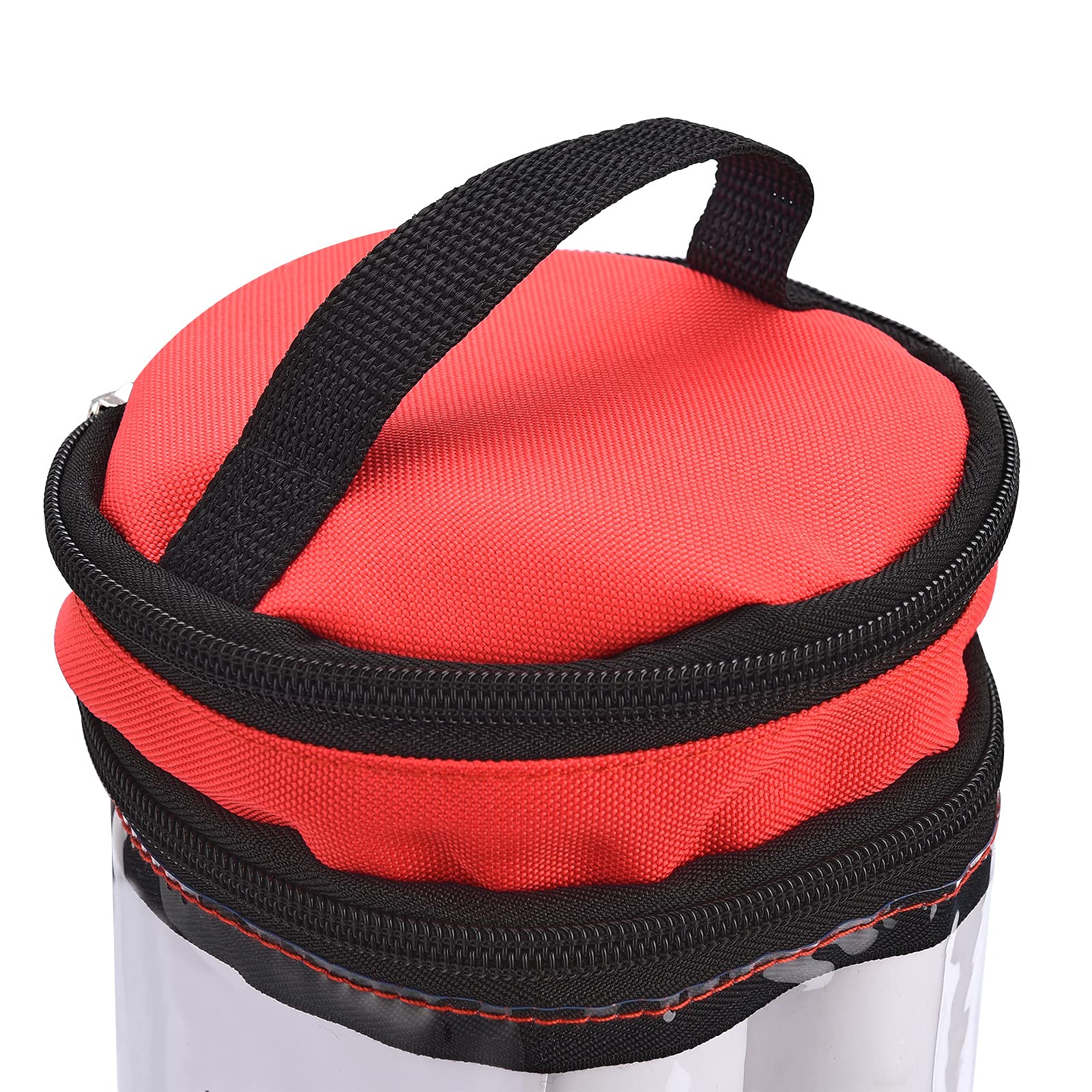 LPAYOK Geschenkpapier-Aufbewahrungsbehälter mit transparentem Fenster, Weihnachts-Geschenkpapier-Organizer-Tasche, passend für 40 Rollen mit Abschnitt zur Aufbewahrung von Bändern, Schleifen
