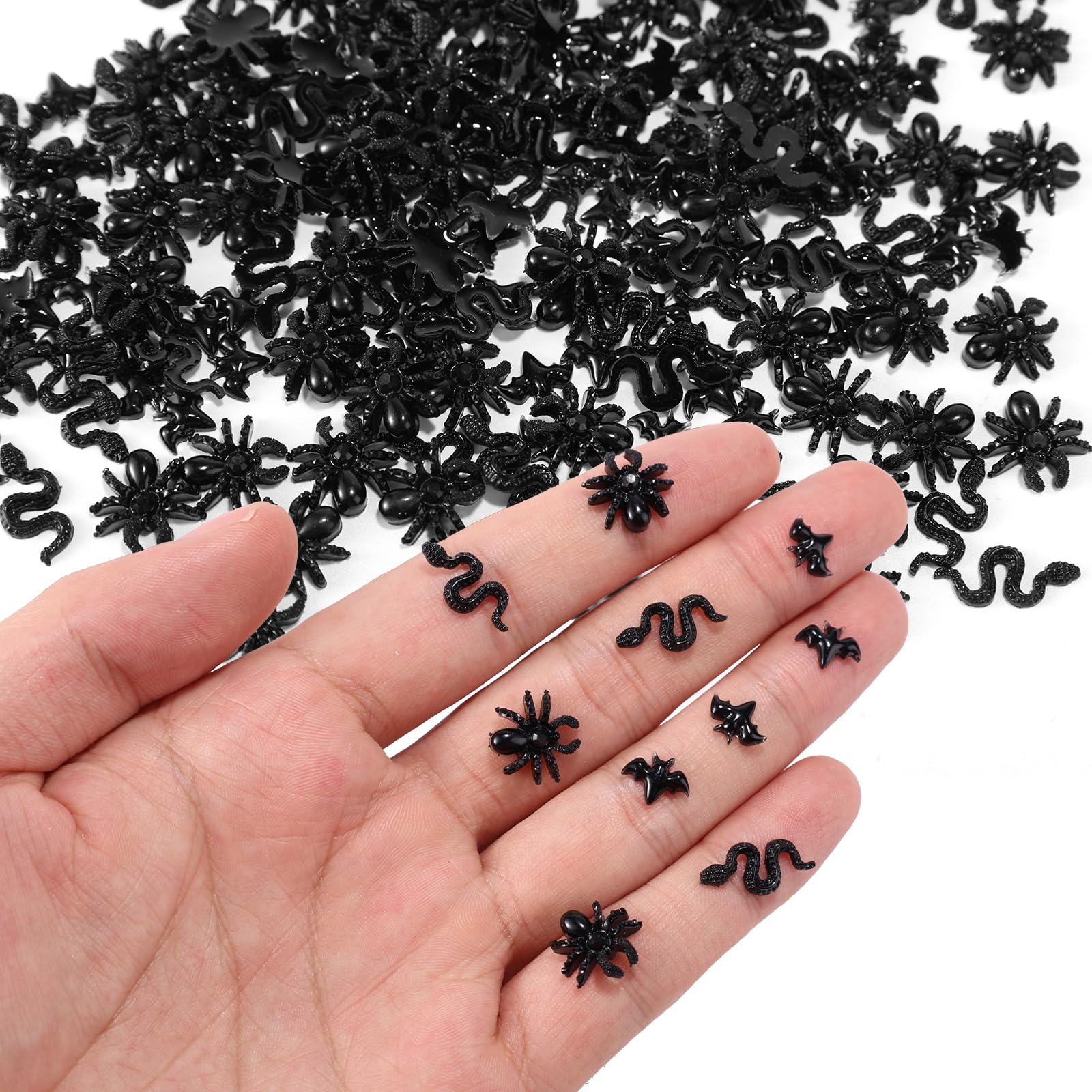 Lyreh 210pcs Halloween Mini Resin Creatures
