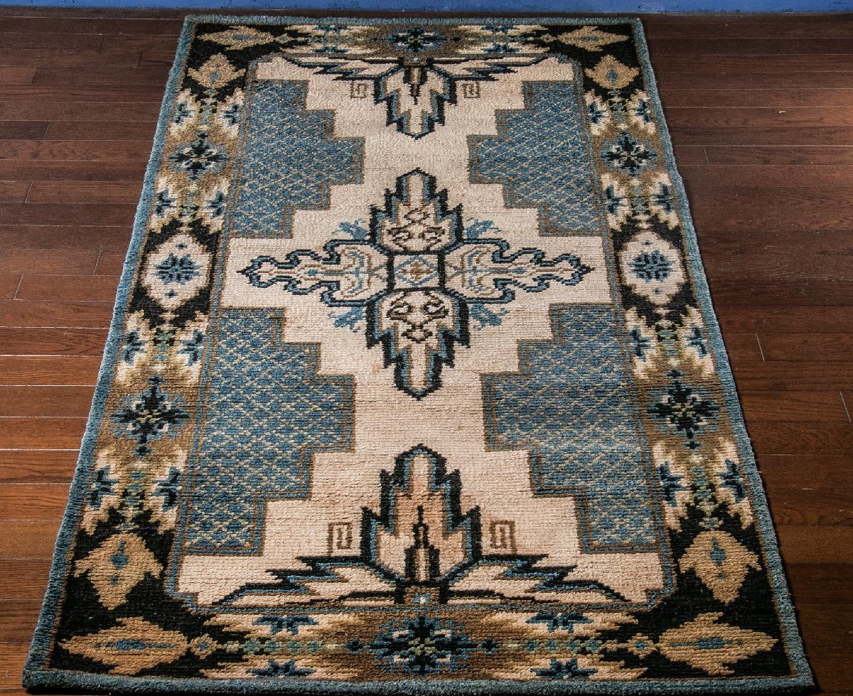 Amazon.co.jp: 家具 古い段通 堺段通 赤穂段通 径93×188cm D400 古美術 