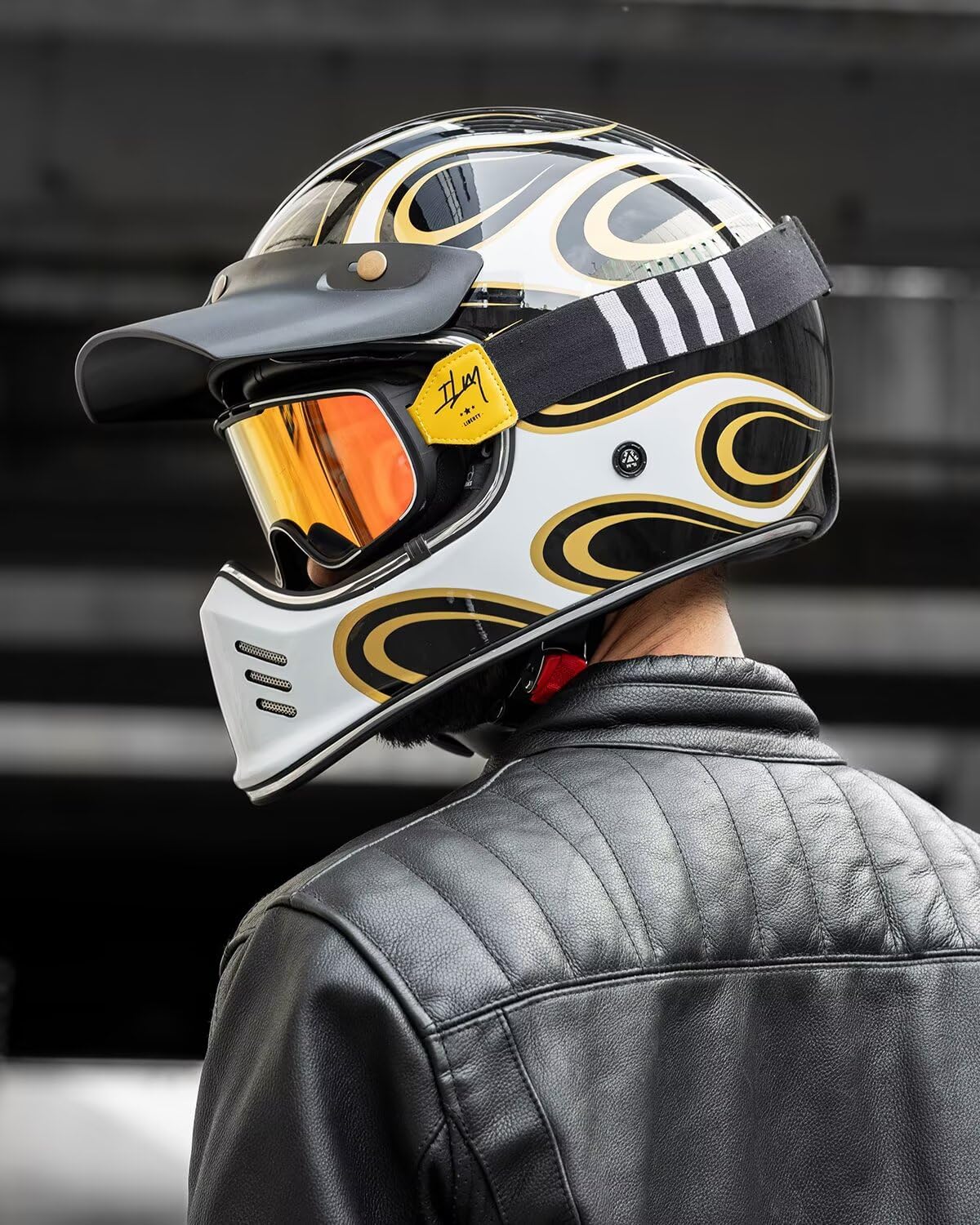Amazon.com: ILM Vintage Full Face Motorcycle Helmets for