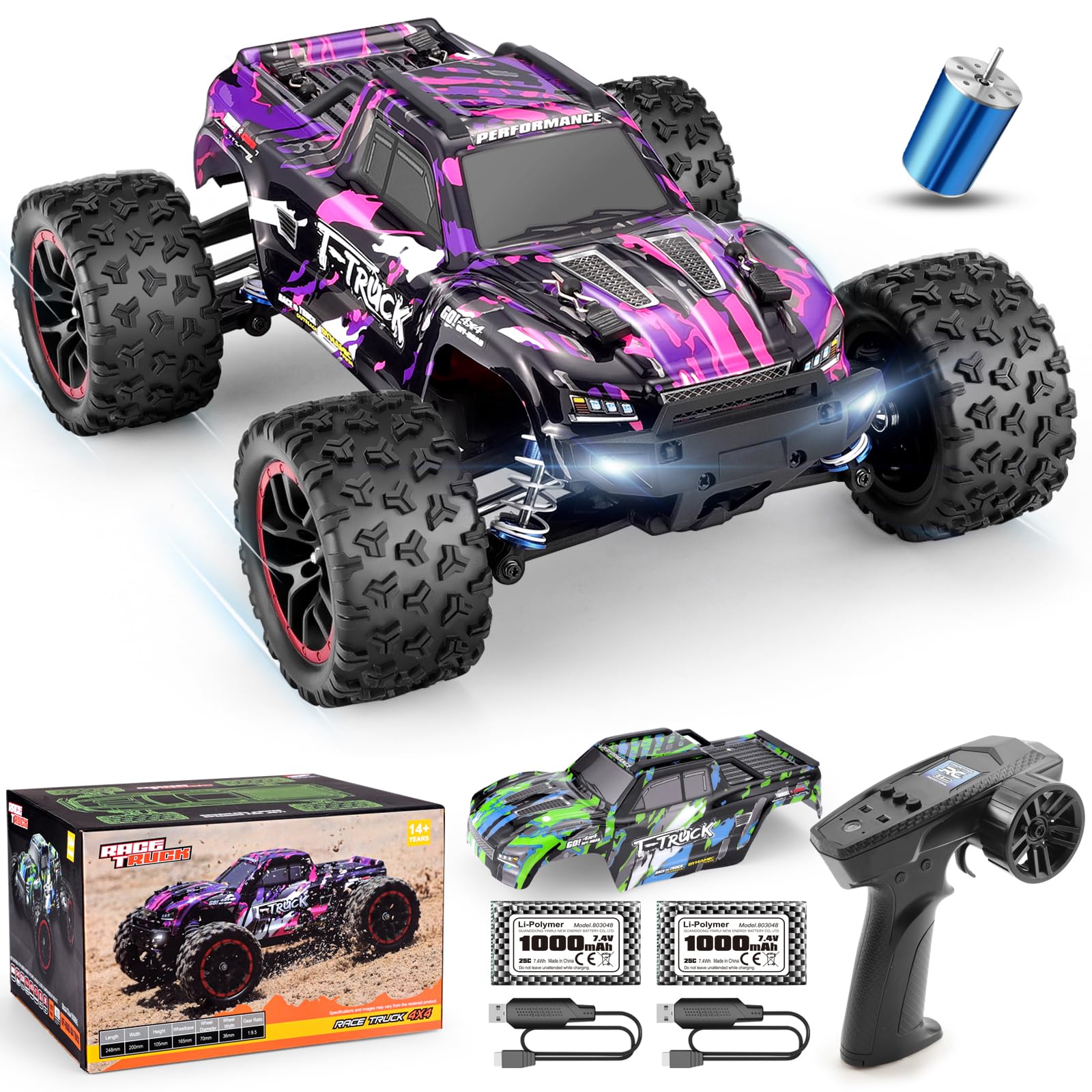 Amazon.com: HAIBOXING 18859A 1/18 Brushless Fast RC Cars 4WD Off
